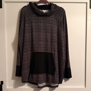 LuLaRoe Amber Black and White Hoodie